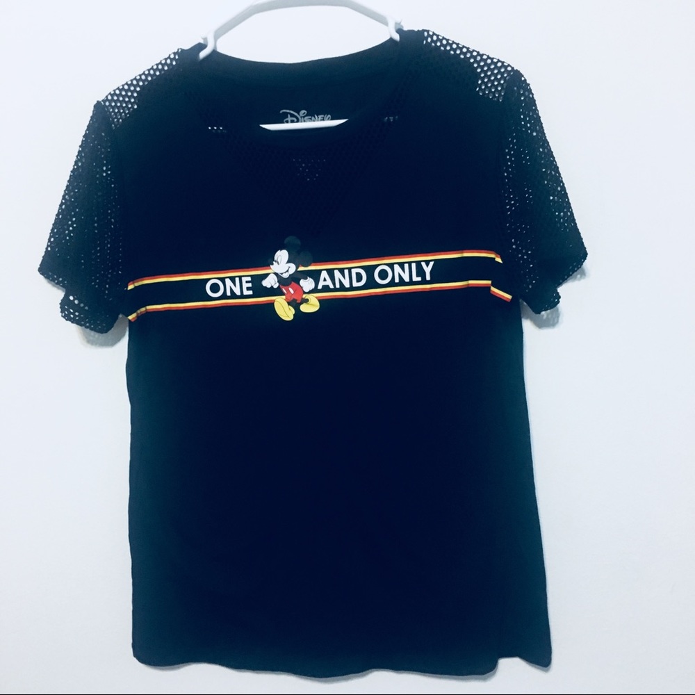 Mickey One and Only Mesh Graphic Skater Tee